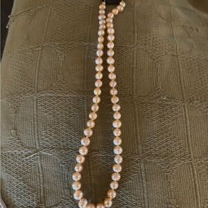 Pink Genuine Pearl Necklace